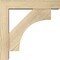 Ekena Millwork Westlake Block Rough Sawn Bracket w/ Offset Brace, Douglas Fir, 4"W x 14"D x 14"H BKT0402X14X14WTL05RDF - alternate 2